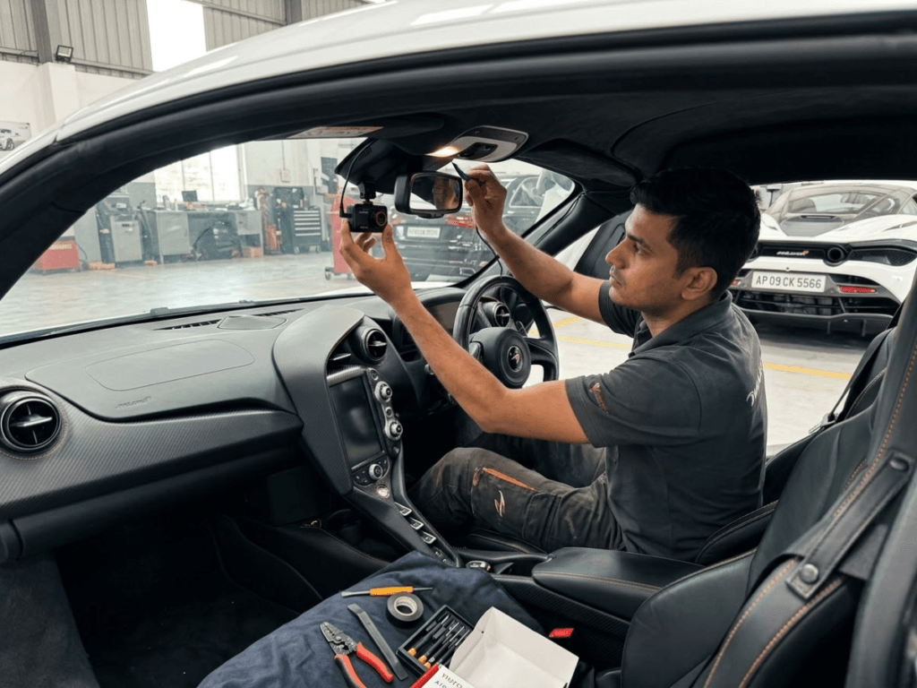 car dashcam installation